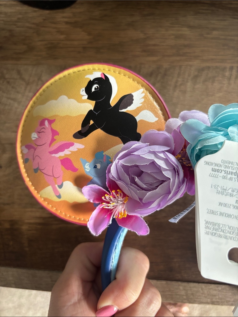 Disney Hercules Floral Ear Headband - Blue & Lavender - Picture 3 of 5